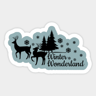 Christmas winter wonderland Sticker